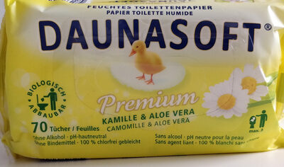 papier toilette humide premium camomille & aloe vera