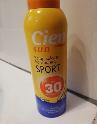 Spray solaire transparent