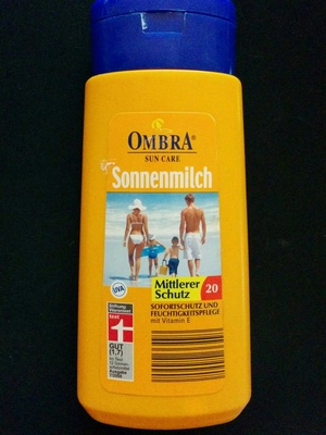 Sonnenmilch mittlerer Schutz
