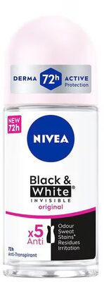 NIVEA Black & White Invisible Original Antitranspirant Roller