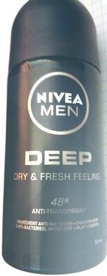 NIVEA Men Deep Black Carbon Dark Wood Antitranspirant Roller