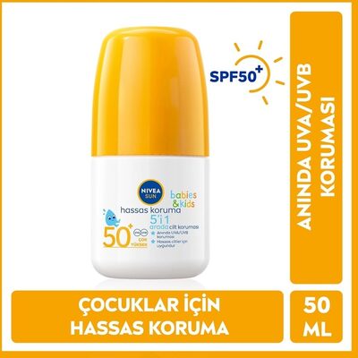 Nivea Sun Kids Hassas Koruma SPF50+ Güneş Roll-on