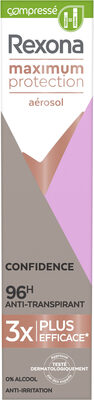 Rexona Déodorant Aérosol Compressé Femme Anti-Transpirant Maximum Protection 96H Confidence 100ml
