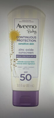 Continuous Protection Sensitive Skin Zinc Oxide Sunscreen SPF 50