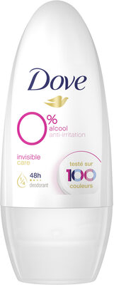 Dove Déodorant Femme Bille Invisible Care 0% 50ml