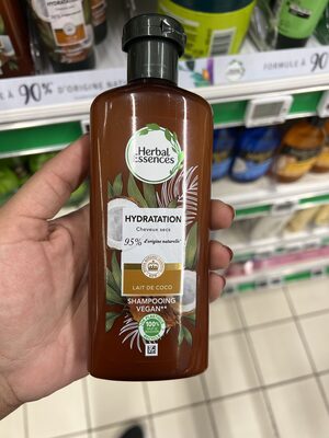 Shampooing  végan lait de coco cheveux secs