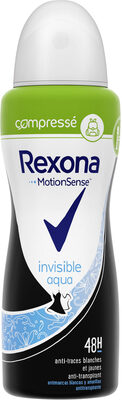 REXONA Déodorant Femme Spray Antibactérien Invisible Aqua 100ml