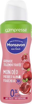 Monsavon Déodorant Femme Spray Compressé Grenade Tellement Fraîche 100ml