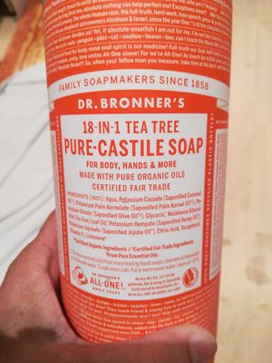 Pure Castile soap tea tree