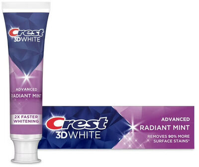 Advanced Teeth Whitening Toothpaste, Radiant Mint