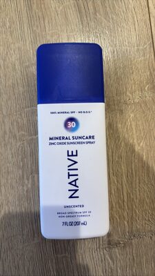 Mineral Suncare Zinc Oxide Sunscreen Spray
