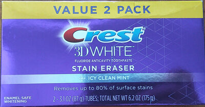3D White Flouride Anticavity Toothpaste Icy Clean Mint