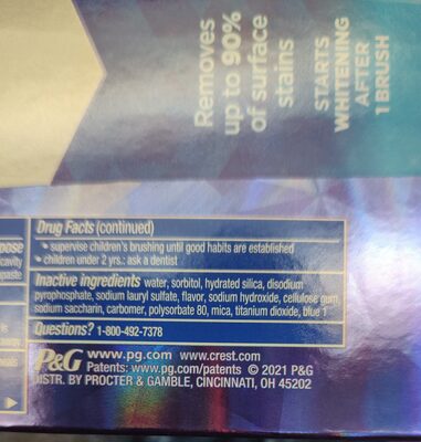 3D White toothpaste