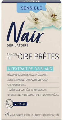 Wax Ready Strips for Sensitive Skin with White Lily