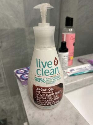 live clean argan oil liquid hand soap