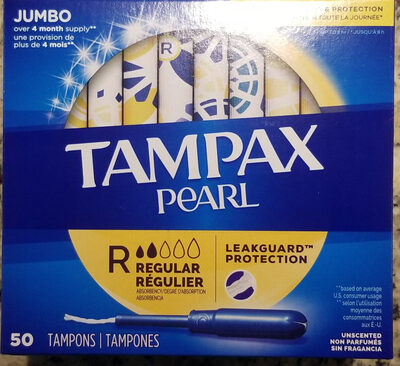 Pearl Regular Unscented Tampons