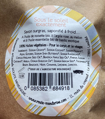 Savon Sous le soleil exactement