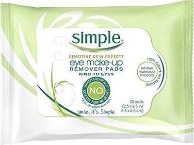 Eye make-up remover pads count