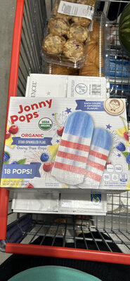 Organic Star-Spangled Flag Dairy Free Pops