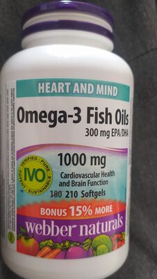 Omega-3 Fish Oils 1000mg