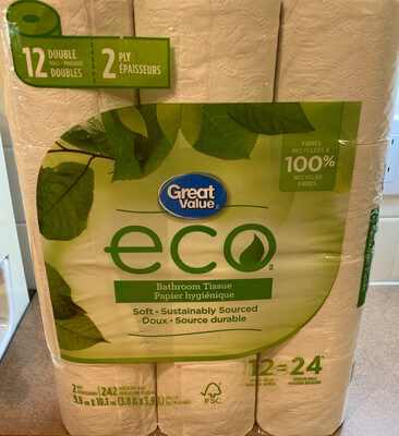 Bathroom Tissue, ECO 2-ply Double Rolls