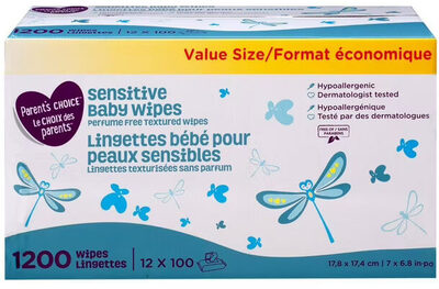 Sensitive Parfum Free Textured Baby Wipes