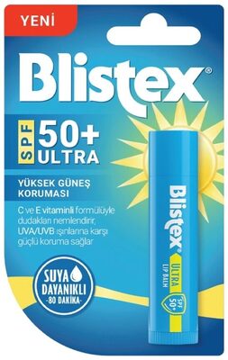 Blistex Ultra SPF50+ Yüksek Koruma Nemlendirme Vitamin ve Antioksidan İçerikli Dudak Kremi