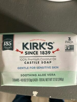 Coconut Oil Gentle Castile Soothing Aloe Vera Soap
