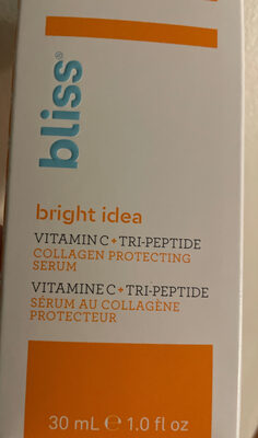 bright idea vitamine C+ tri-pepride  sérum au collagène protecteur