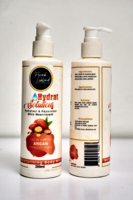 Lait de toilette visage et corps Argan