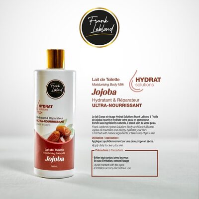 Lait de toilette visage et corps Jojoba