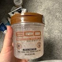 Coconut oil styling gel
