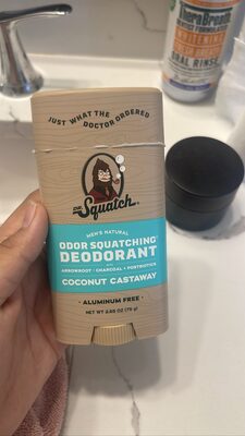 odor squatching deodorant coconut castaway