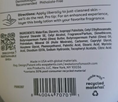 Evolution of smooth shea better 24H moisture body lotion
