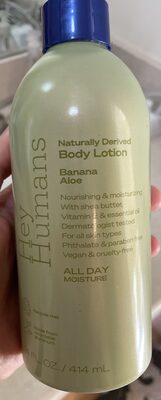 Naturally derived body lotion