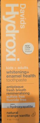Hydroxi Fluoride Free Nano Hydroxyapatite Toothpaste for Enamel Health & Whitening