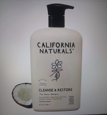California Naturals shampoo Scalp and hair care for women and Men, coconut cleaning complex, natural, vegan, cruelty, silicone,paraben and sulfate free shampoo, all hair types