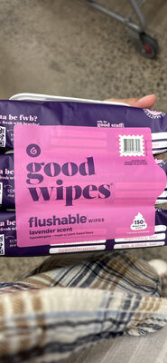 Flushable Wipes Lavender Scent