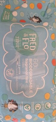 Fred & Flo Biodegradable fragrance free wipes