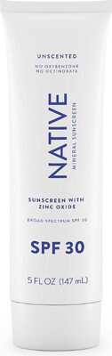 Native Unscented Mineral Sunscreen SPF 30