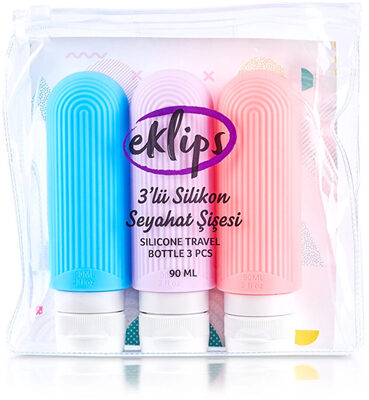 Eklips Silikon Seyahat Şişe 3'lü 90 ml