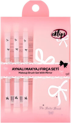 Eklips Aynalı Makyaj Fırça Seti