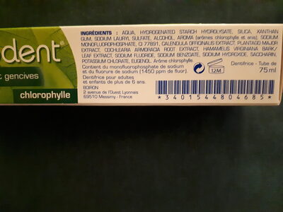 Soin complet dents et gencives Chlorophylle Homéodent