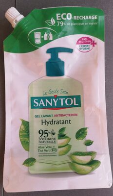 Sanytol Gel lavant antibacterien Hydradant Aloe Vera Thé Vert bio
