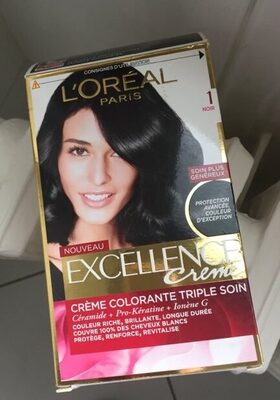 Excellence Crème 1 Noir - Crème colorante triple soin