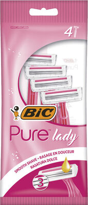 Bic Pure 3 Pink Barberhøvel 4pk