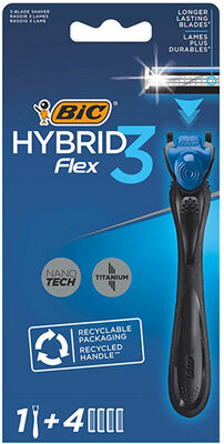 Bic Flex3 Hybrid 3 Bıçaklı 1 Sap + 4 Kartuş Tıraş Bıçağı