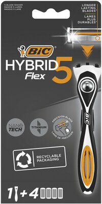 Bic Barberhøvel Hybrid 5 Flex 4pk