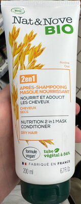 Après-shampooing masque nourrissant 2 en 1 avoine