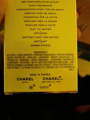 coco madmoiselle eau pour la nuit